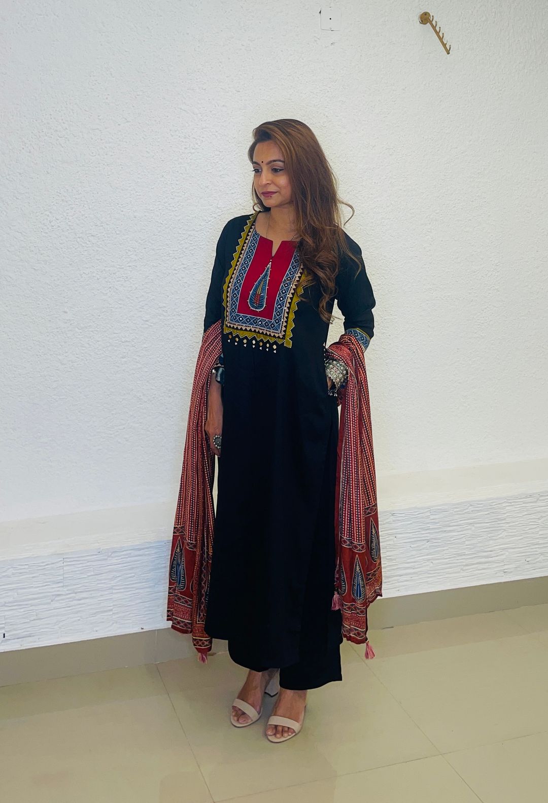 Black Gajji Silk Set