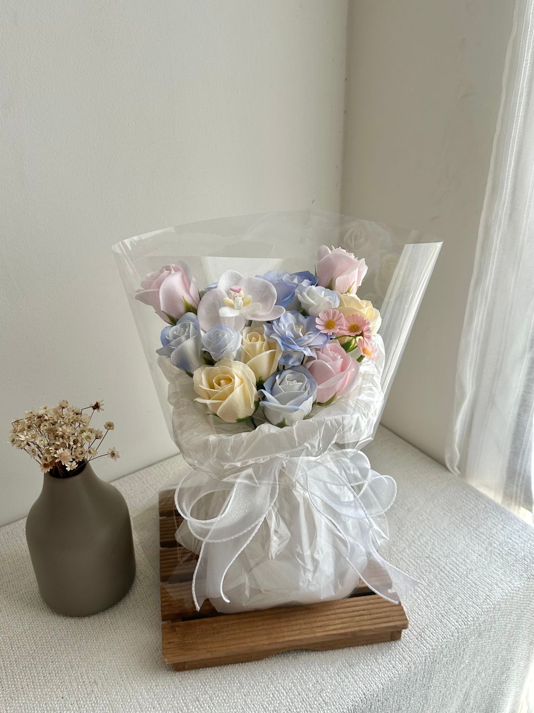 Soap Flower Mixed Bouquet ( Blue ) 