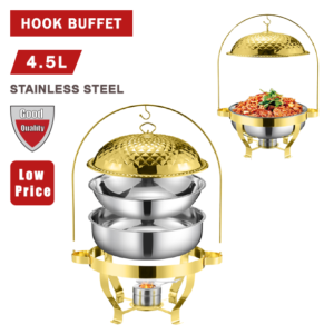 HOOK BUFFET CHAFING DISH 4.5L GOLDEN DIAMOND