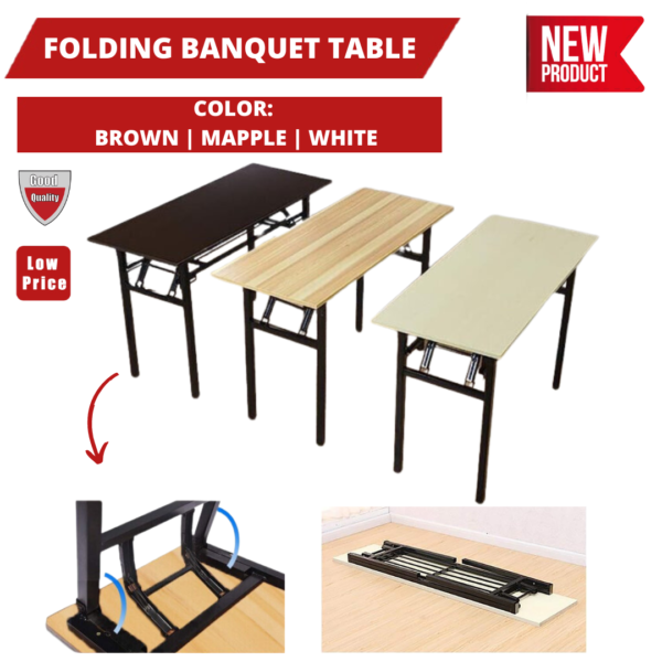 FOLDING BANQUET TABLE 120CMX50CM