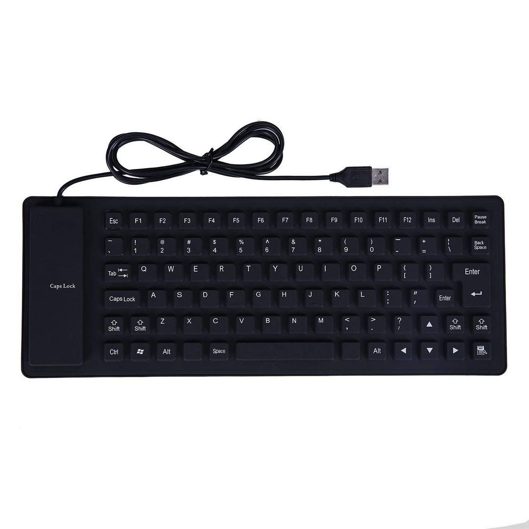 CLAVIER AVEC FIL FLEXIBLE FRANCAIS 103B/ NOIR