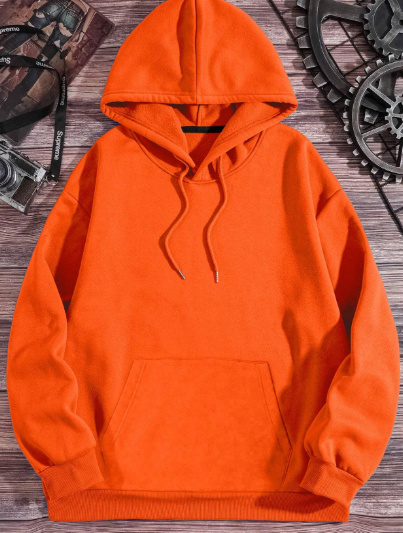 Plain Solid Drawstring Thermal Lined 	