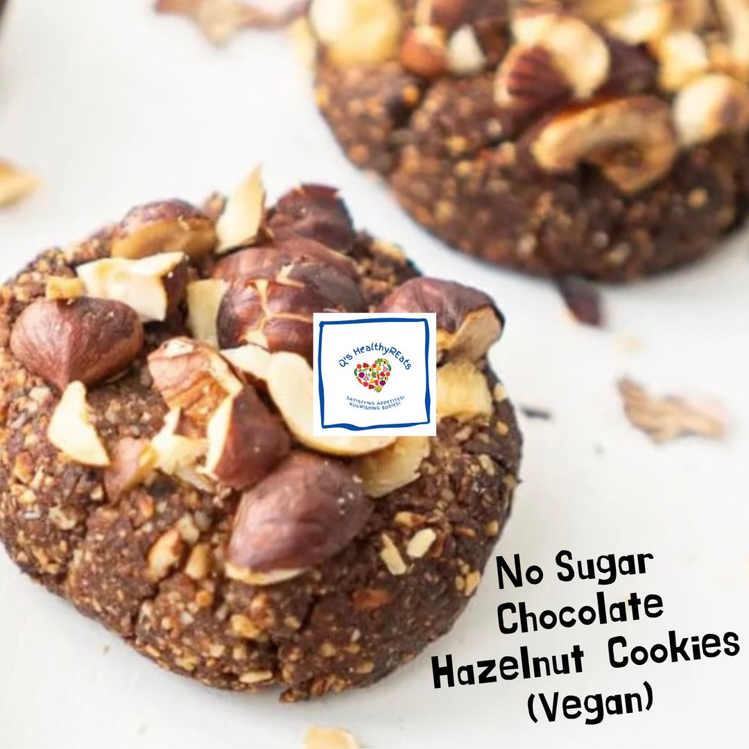 No Sugar Chocolate Hazelnut Cookies