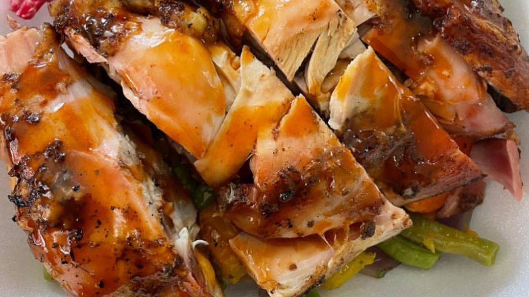 Portion of Smokey BBQ Chicken Cutters