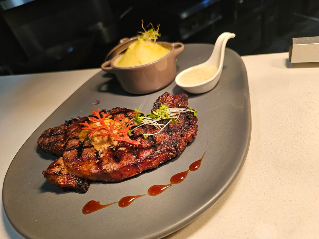 Grilled ribeye steak