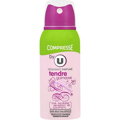 U Déodorant compressé pour femme parfum tendre guimauve atomiseur de 100ml