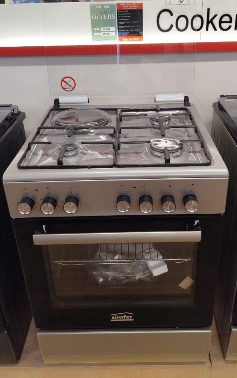 60*60 Von Simfer 3+1 Standing Cooker with Gas Sensor