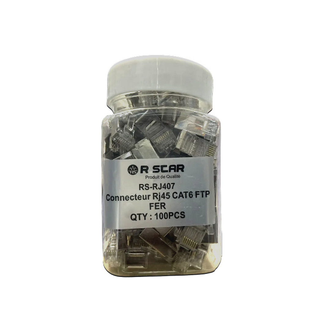 RSCAR CONNECTEUR RS-RJ407 FER BLINDE POT DE 100pcs