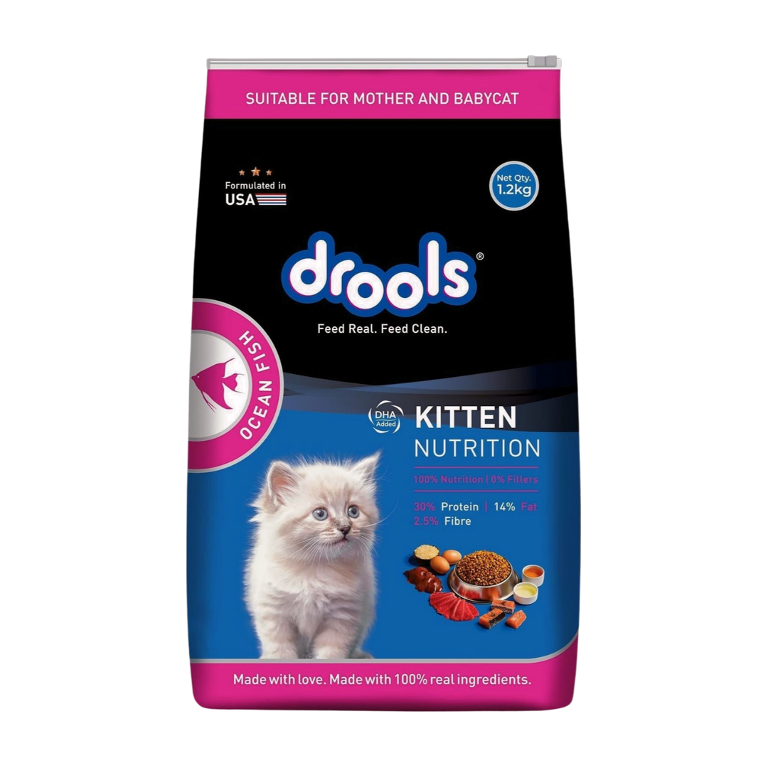 Drools Kitten Dry Food Ocean Fish 1.2kg