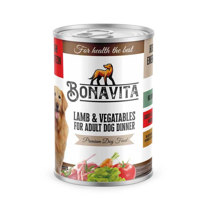 Bonavita for adult dog lamb 24*400 g