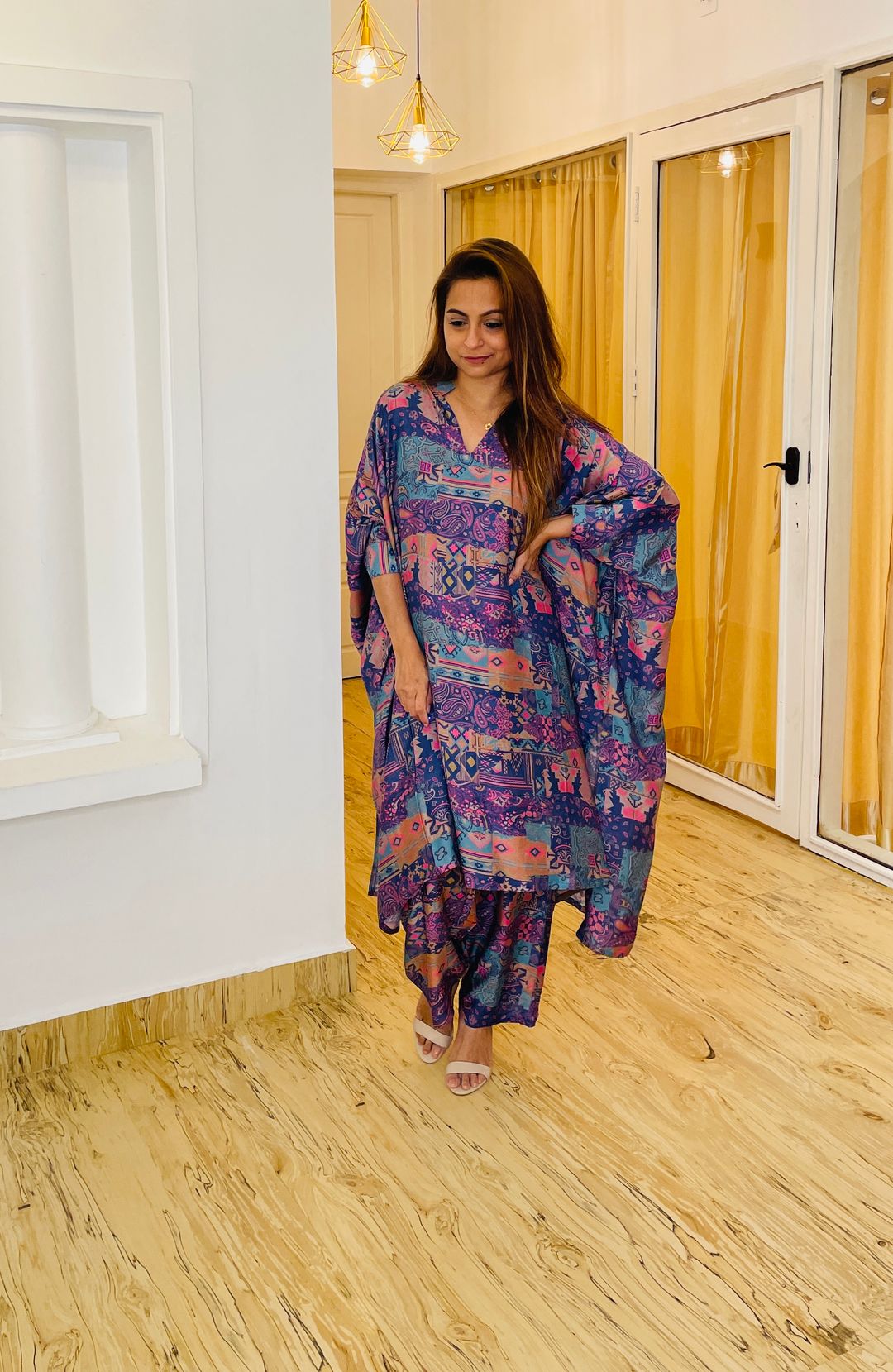 Purple Kaftan Coords