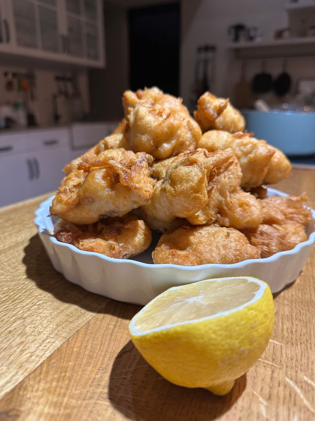 Beer Battered Fish and Rice