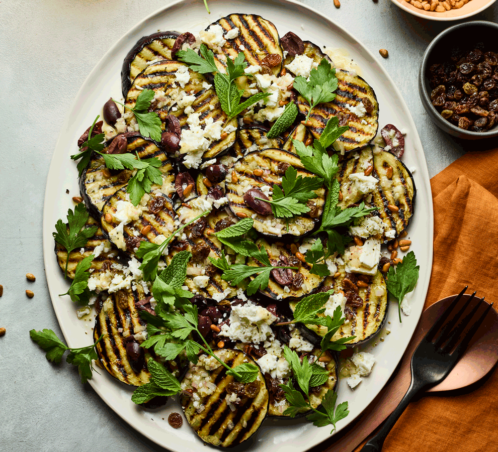 Smoky Eggplant & Feta Bowl