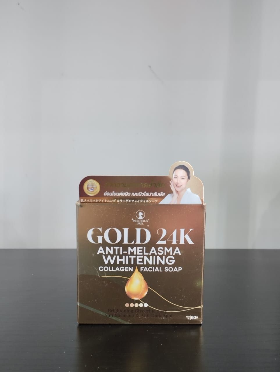 Gold 24k Anti-Melasma whitening collagen facial soap
