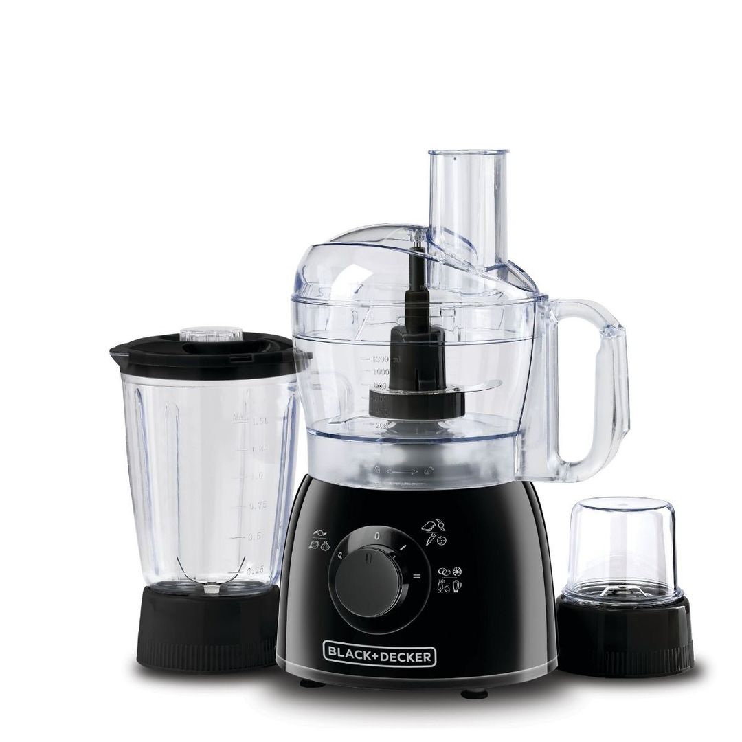 Black + Decker KR42-B5 29 Function Food Processor with Blender & Grinder, 400W, Black