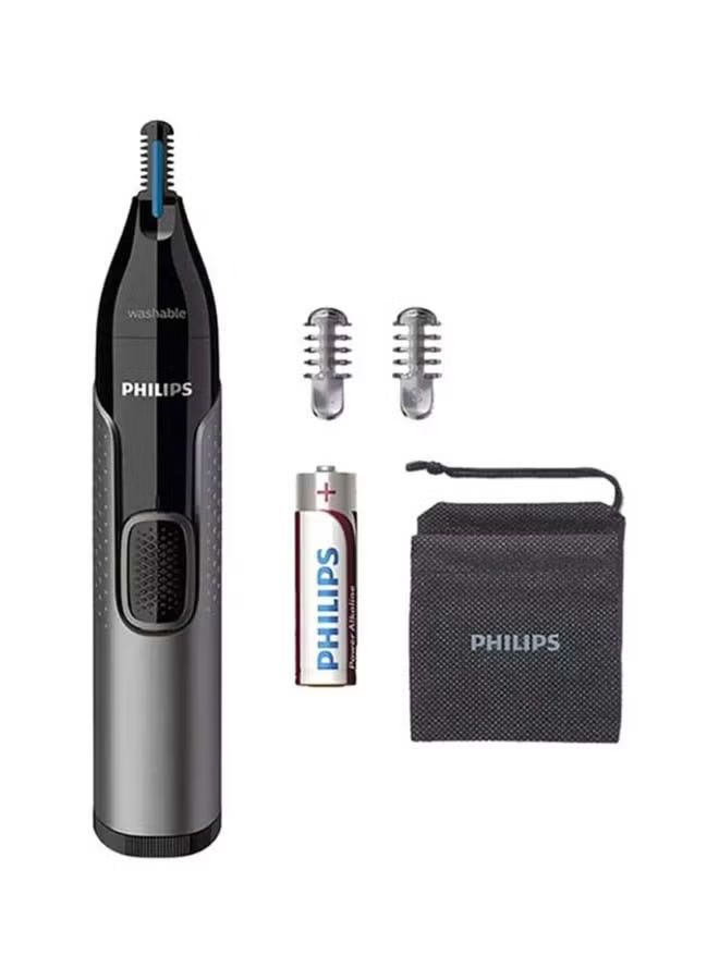 Philips UK Kitchen and Home Series NT3650/16 3000 Battery-Operated Nose, Ear and Eyebrow Trimmer,Grey