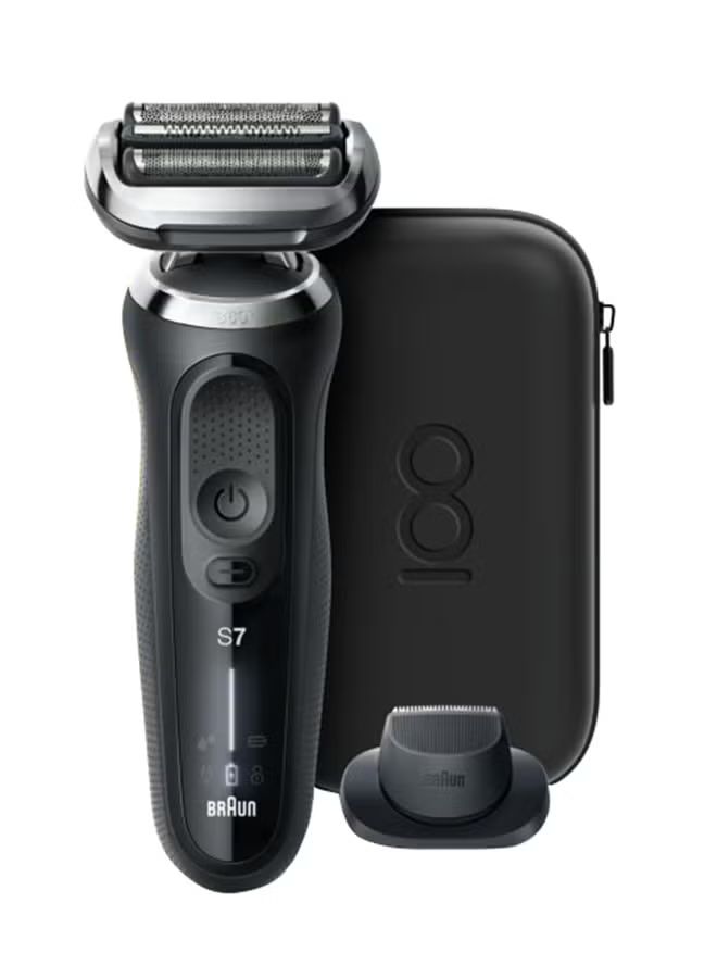 Braun Series 7 MBS7 Wet & Dry Shaver, Design Edition, Black - Max 100 Years Limited Edition