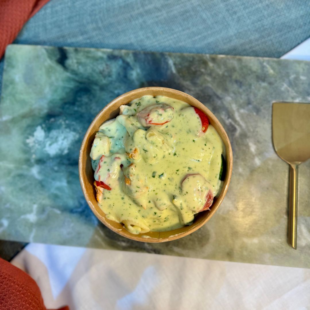 08/07 TUESDAY- CREAMY PESTO PASTA