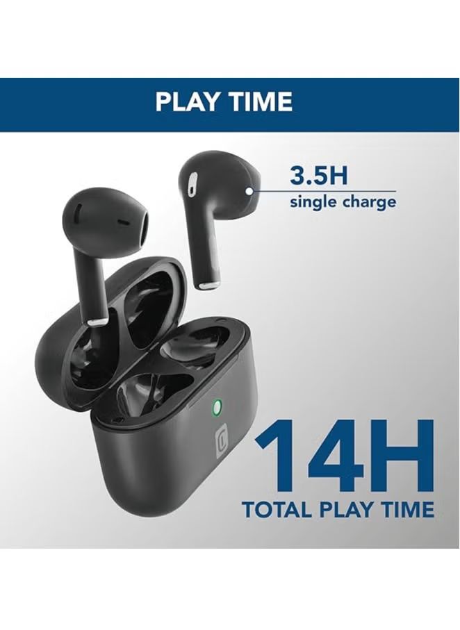 CellularLine Crystal Earphones TWS ENC - Black 8018080437311