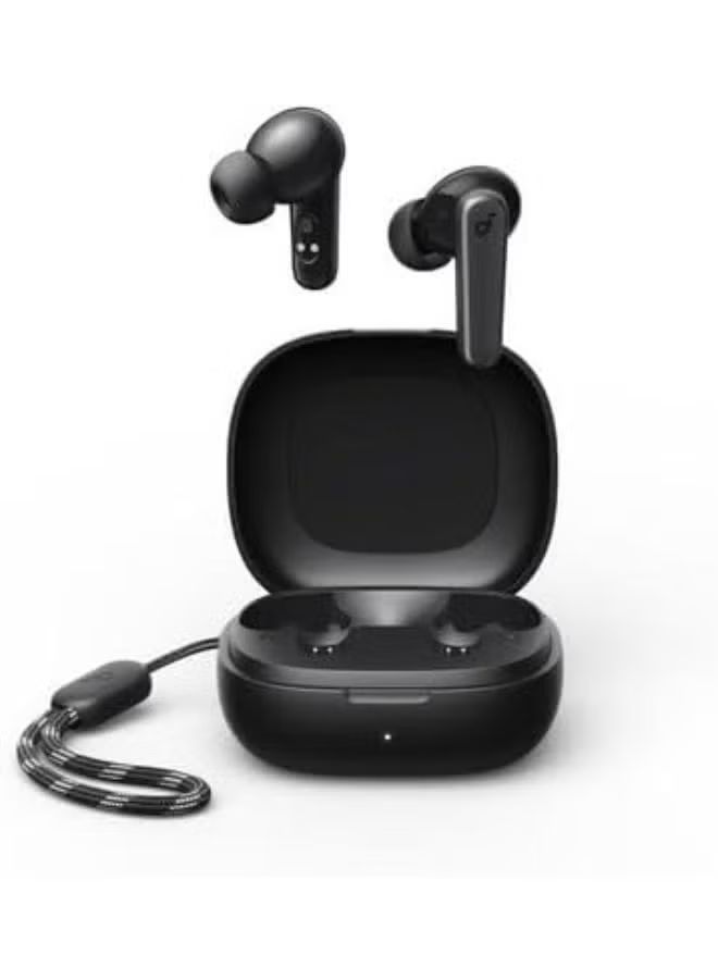 Soundcore Anker Life P25i Wireless Earbuds Containing Protection Cover And Provide AI Enhanced Calls And Fast Charging Designed With Elegant Design For Unisex Adults With Free Carry Case - Black