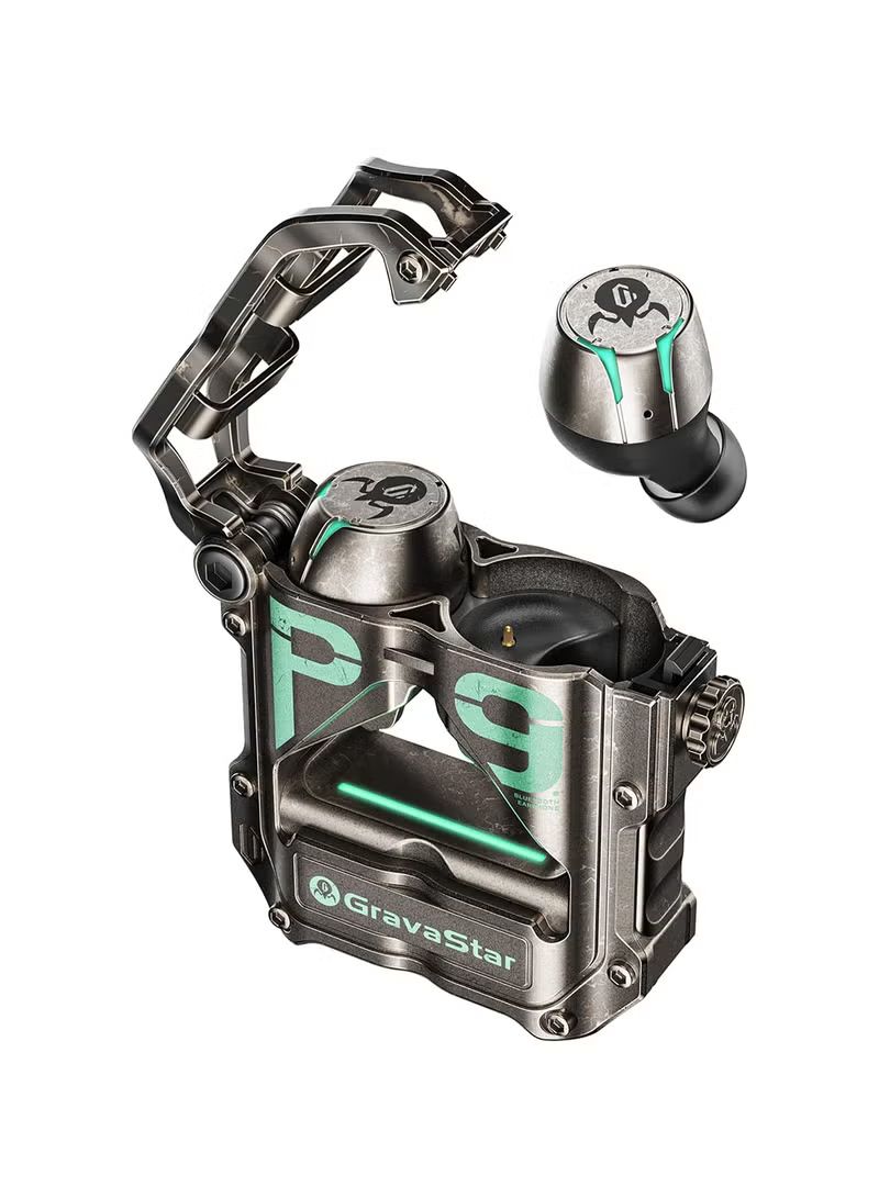 GravaStar Sirius Pro Earphones Wireless Earbuds Comes with Knowles Balanced Armatures and 7.2mm Dynamic Drivers Music Reproducing Vividly, Mechanical design 3 Sound Modes Earbuds (War damaged Gray)