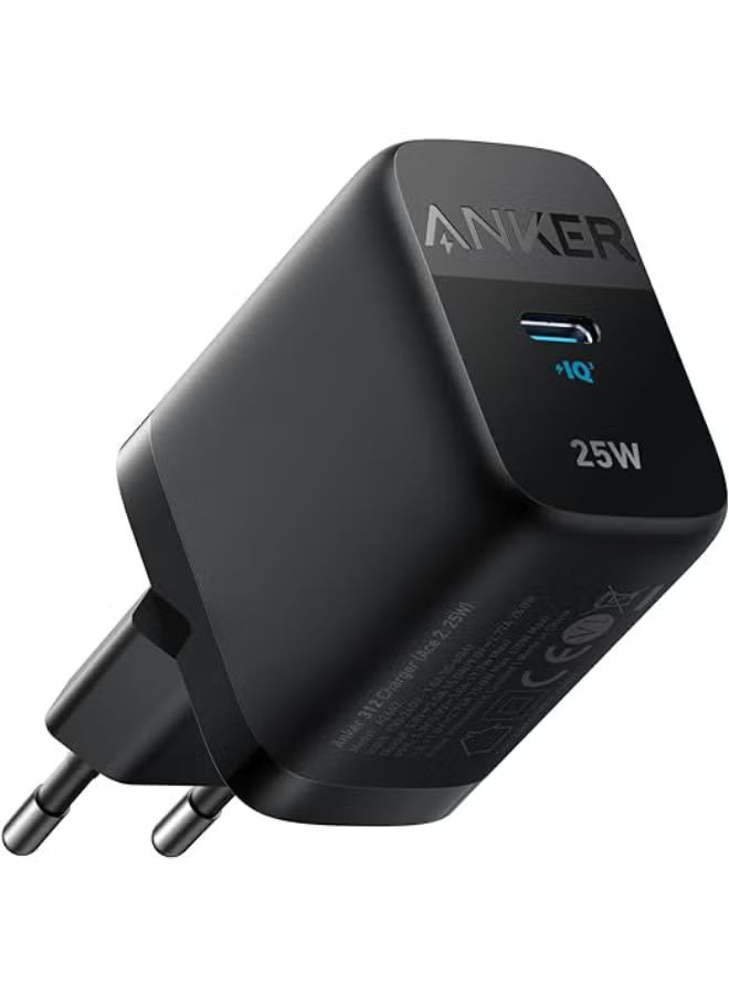 Anker 312 USB-C Charger 25W Supports Samsung Super Fast Charging, MultiProtect Protection, PowerIQ 3.0