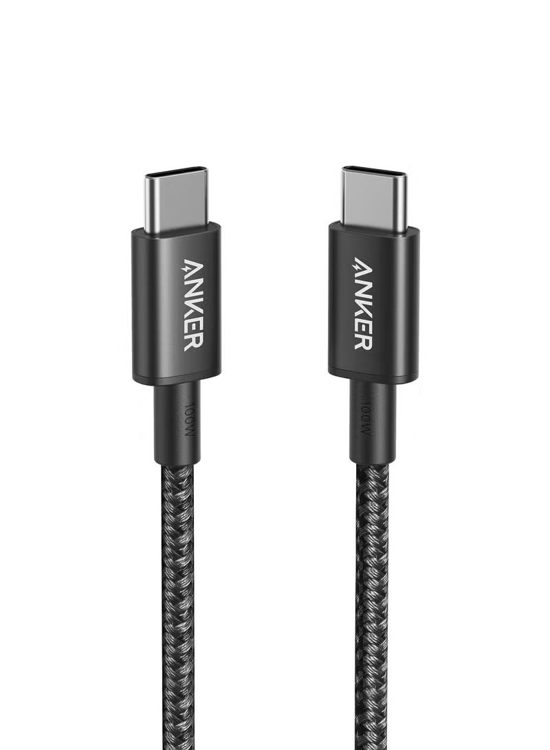 Anker USB-C to USB-C 2.0 cable (3ft/0.9m), High Durability Type C Braided Charging Cable Compatible with All Android Devices And More