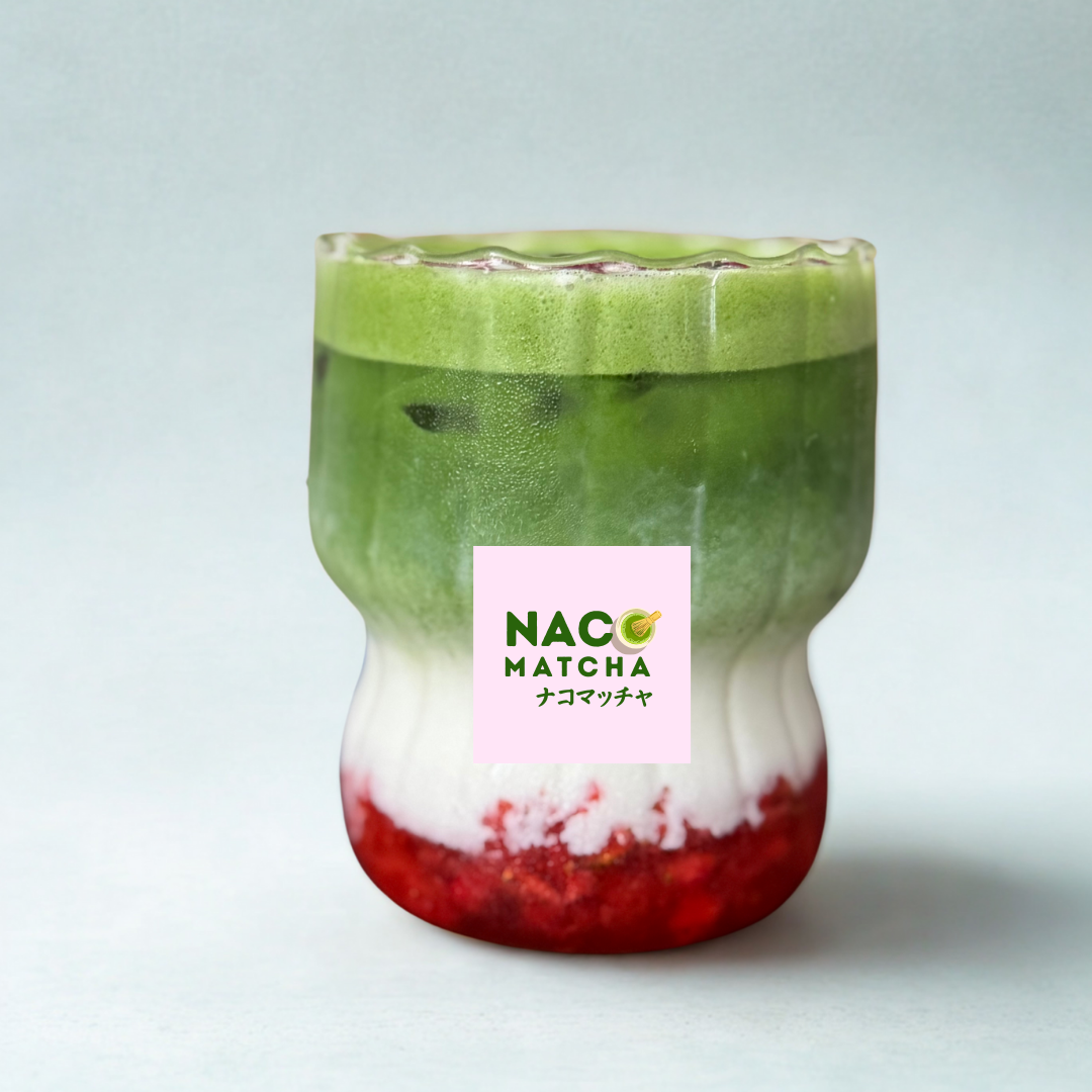 Iced Strawberry Matcha Happiness