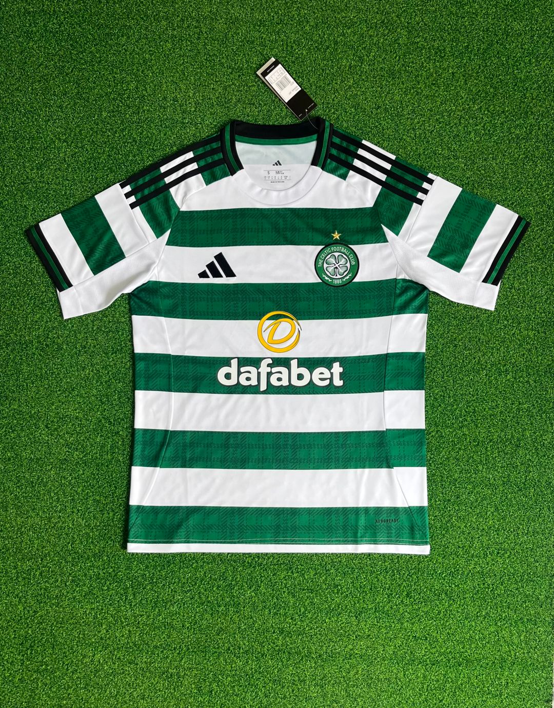 Celtic 2024/25 Home Shirt (White/green)