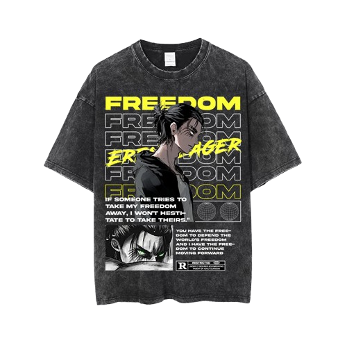 T-SHIRT GRIS FREEDOM
