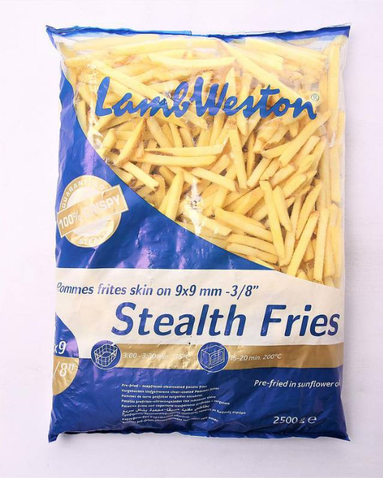 LAMBWESTON STEALTH FRIES 9X9 SKIN OFF 4X2.5 Kilogram (kg)