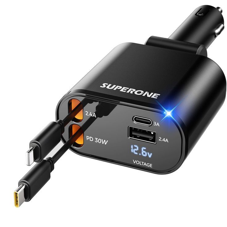 Fast charger Retractable-Voiture 