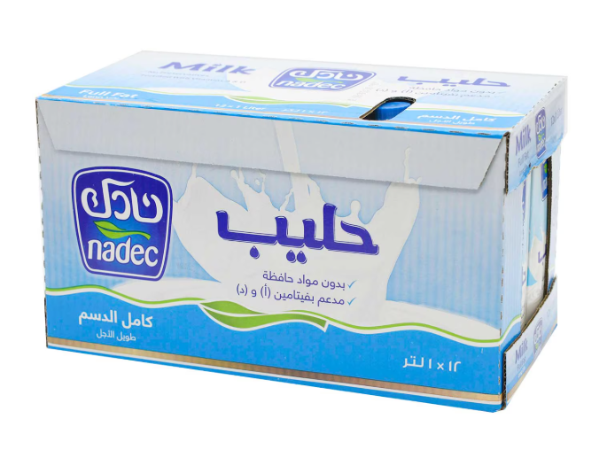 NADEC MILK LONG LIFE FULL FAT 12x1Liter(Li)