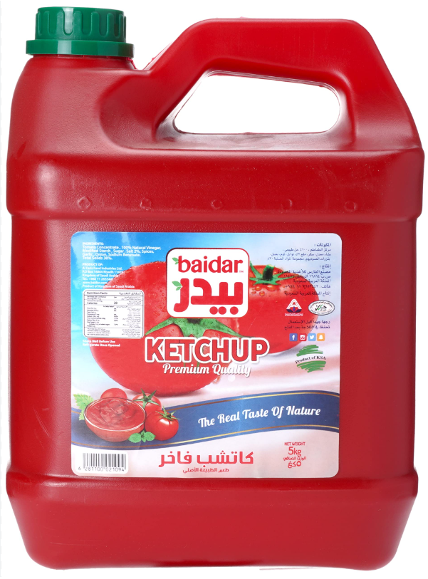 BAIDAR TOMATO KETCHUP 1x4x5KG
