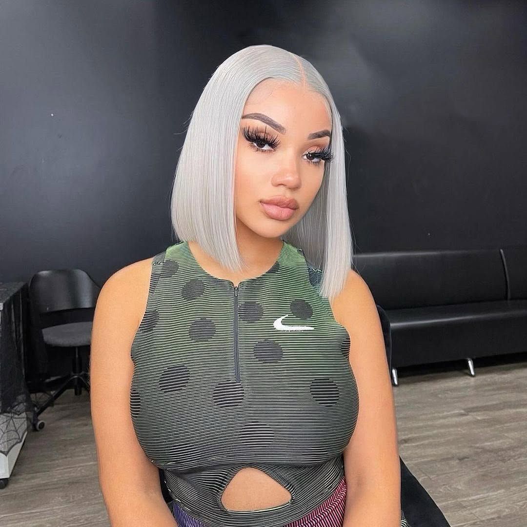 12" Grey bob