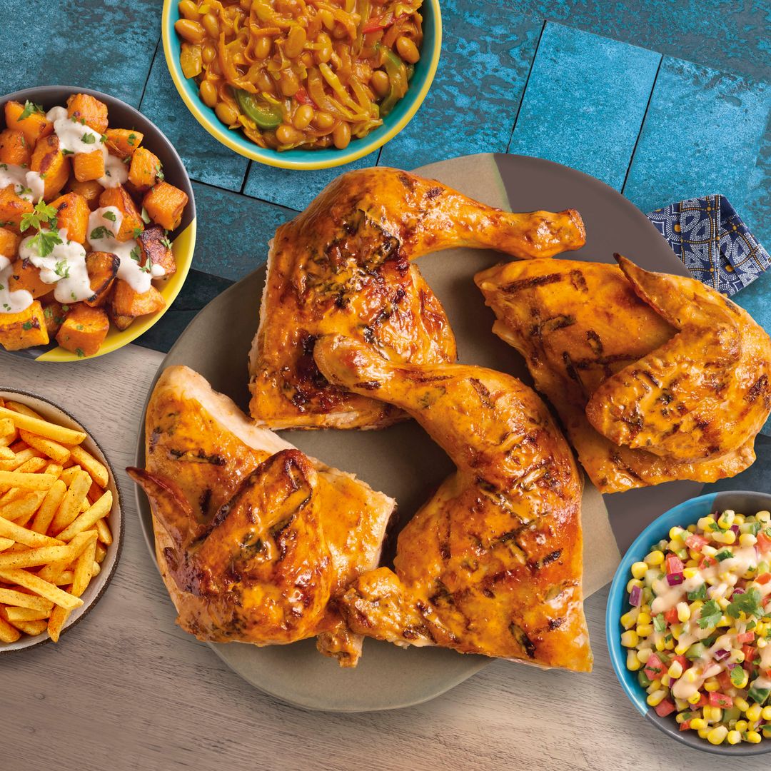 Nando's Full Chicken (v') + 3 Sharing Side