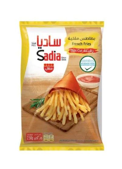 SADIA FRENCH FRIES THIN CUT 6X6 4X2.5 Kilogram