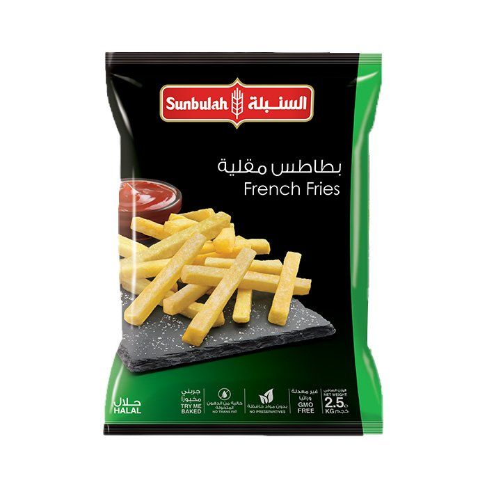 SUNBULAH FRENCH FRIES 7X7 4X2.5 Kilogram