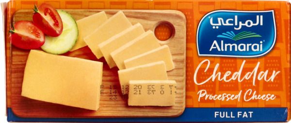 ALMARAI PROCESSED CHEDDAR CHEESE BLOCK (FULL FAT) 12X454 Gram