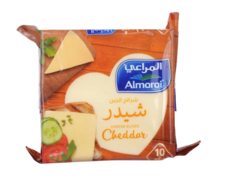 ALMARAI PROCESSED CHEDDAR CHEESE 10 SLICES (FULL FAT) 12X200 Gram