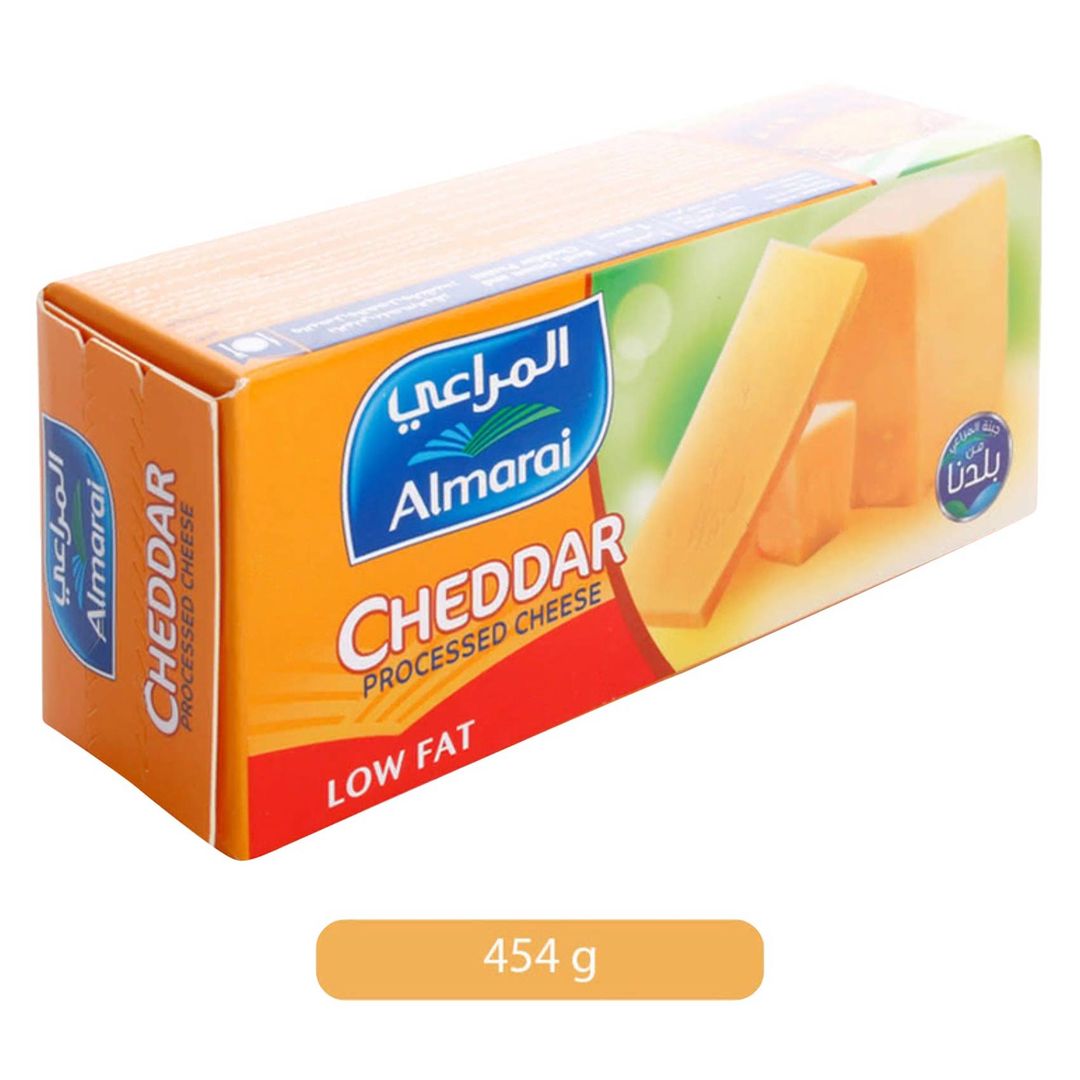 ALMARAI PROCESSED CHEDDAR CHEESE BLOCK (LOW FAT) 12X454 Gram