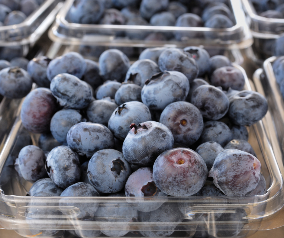 Blueberries. Punnet