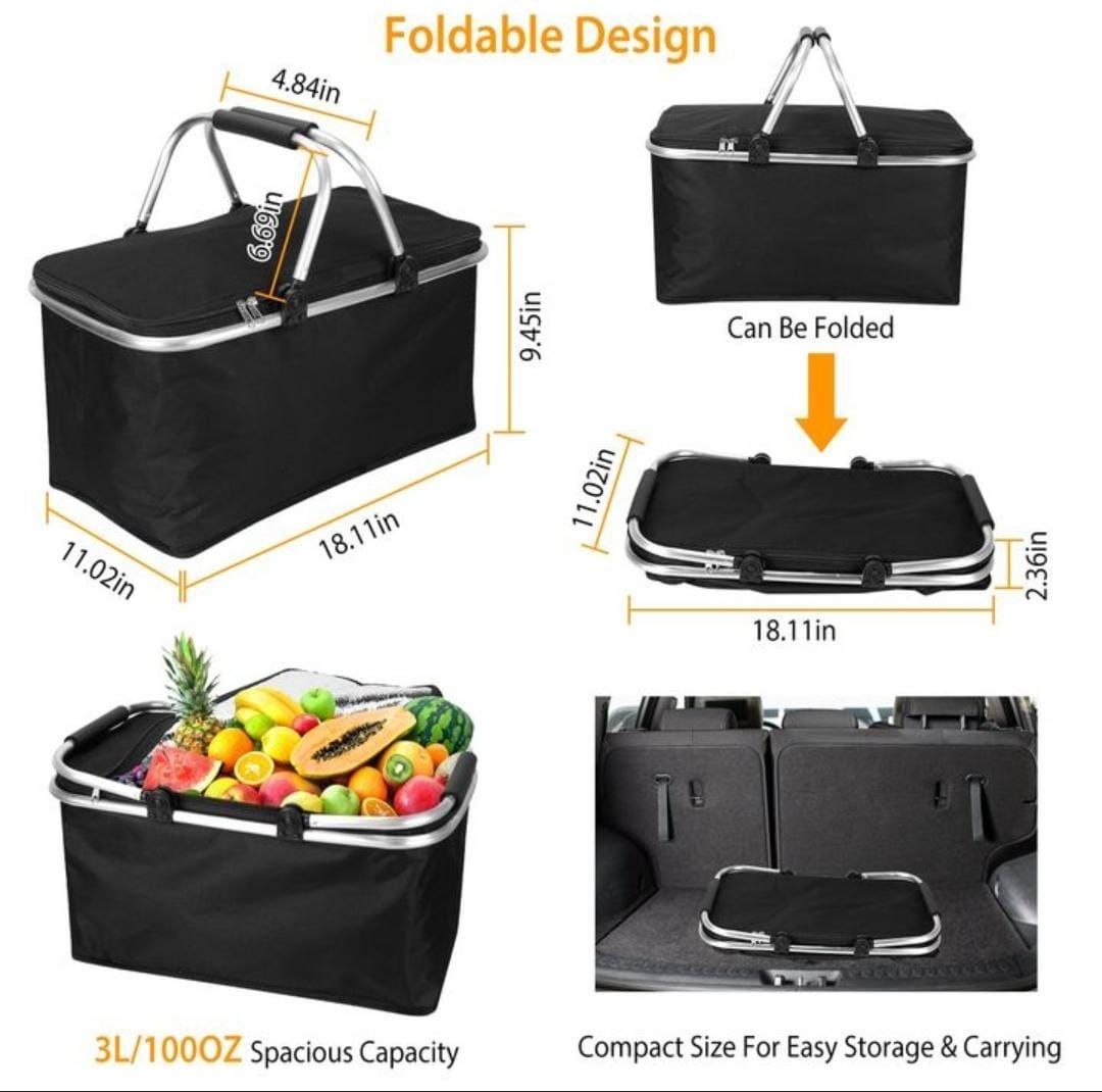 Picnic Foldable Insulated  Portable Bag