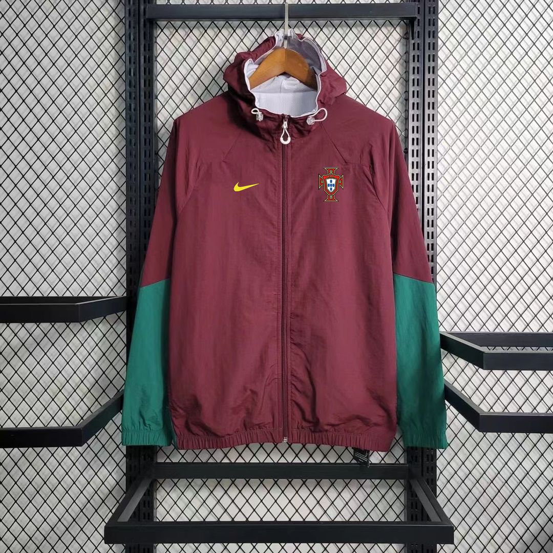 Portugal windbreaker 1 (Claret Red/ Green)