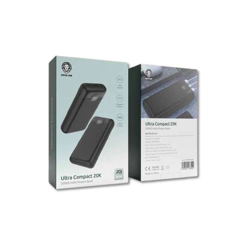 Green Lion Ultra Compact Power Bank PD 20W 20000mAh