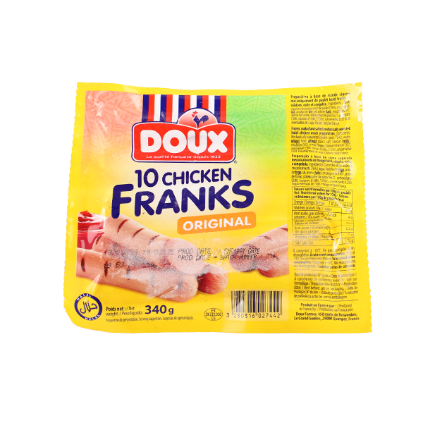 DOUX CHICKEN SAUSAGES 8X340 Gram