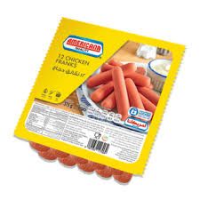 AMERICANA CHICKEN SAUSAGES 24X375 gram