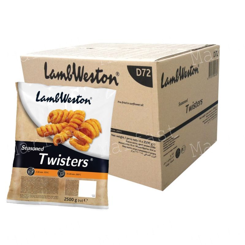 LAMBWESTON TWISTERS 4X2.5 Kilogram (kg)