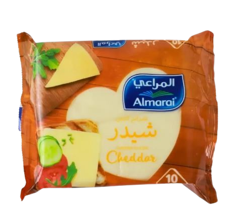 ALMARAI PROCESSED CHEDDAR 10 CHEESE SLICES 1.5% FAT 12X200 Gram