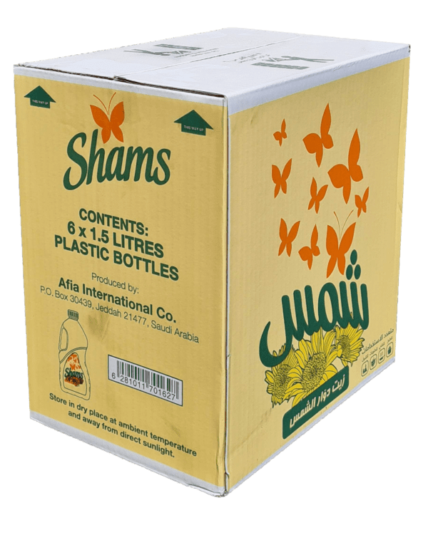 SHAMS SUNFLOWER OIL 6X1.5 Liter (l)